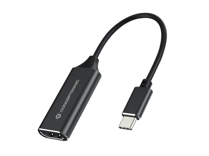 ABBY03B adaptador de cable de vídeo HDMI tipo A (Estándar) USB Tipo C Negro