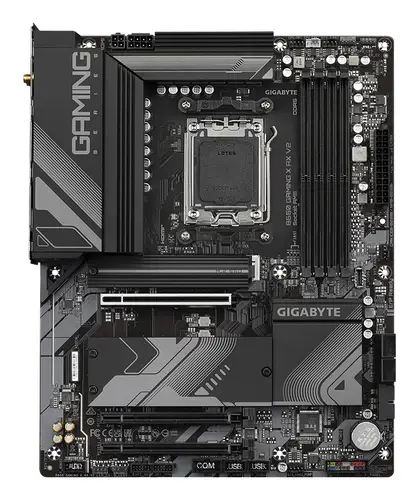 B650 GAMING X AX V2 Placa base - AMD Ryzen serie 9000, VRM de 8+2+2 fases, hasta 8000 MHz DDR5 (OC), 1xPCIe 5.0 + 2xPCIe 4.0 M.2, LAN 2,5 GbE, WIFI 6E, USB 3.2 Gen 2 - Imagen 2