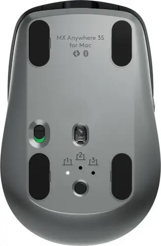 MX Anywhere 3S for Mac ratón Oficina mano derecha RF Wireless + Bluetooth Laser 8000 DPI - Imagen 7
