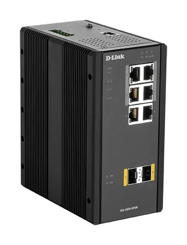 DIS-300G-8PSW Gestionado L2 Gigabit Ethernet (10/100/1000) Energía sobre Ethernet (PoE) Negro - Imagen 1