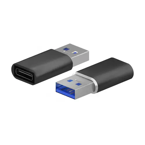 Mini Adaptador USB 3.2 Gen2 / USB 2.0 3A, Tipo USB-C/H-A/M, Negro - Imagen 2