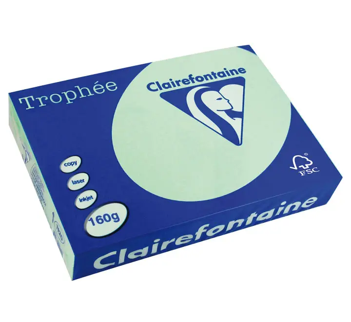 PAQ. 250H PAP. TROPHEE CLF SUAVE A4 160G VER NAT