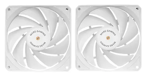 MF-NCLX2, Kit 2x Ventiladores Ultrasilenciosos 120mm, Diseño Aspas Híbridas, Ventiladores 2en1 con Rodamiento FDB de Cobre Hiperbalanceado, Sistema Conexión PWM, Pads Antivibración, Blanco - Imagen 1