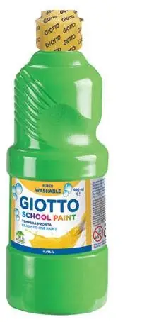 School Paint pintura a base de agua Verde 500 ml Botella 1 pieza(..