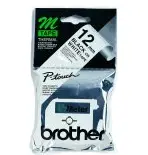 Labelling Tape - 12mm, Black/White, Blister cinta para impresora de etiquetas M