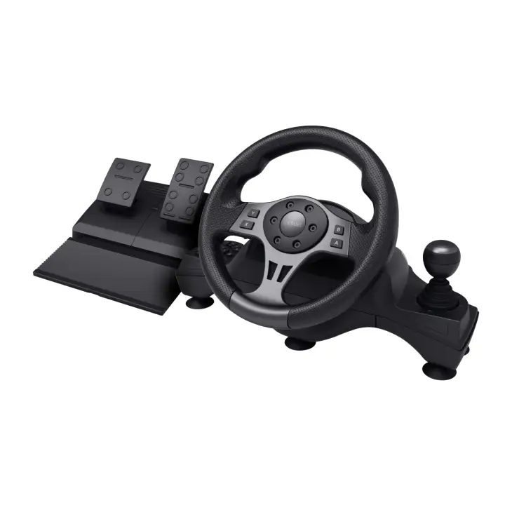 GXT 289 Movi Negro USB Volante + Pedales Nintendo Switch, PlayStation 4, Xbox One S, Xbox One X, Xbox Series S, Xbox Series X