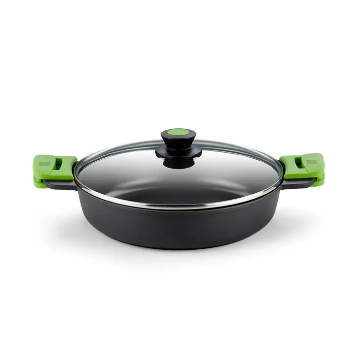 Prior A400540 cacerola 9 L Alrededor Negro, Verde