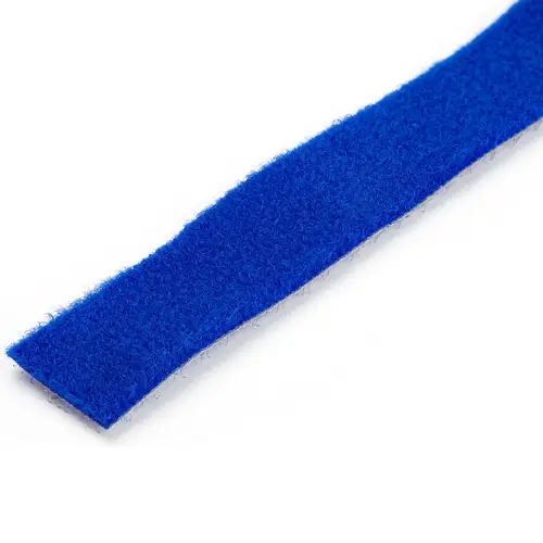 Bobina de 7,6m de Gancho y Bucle - Tiras Reutilizables de Gancho y Bucle - Cinta Sujetacables - Envolturas Ajustables de Tela para Gestión de Cableado - Azul - Imagen 2
