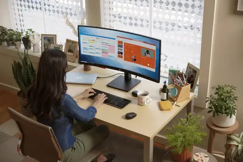 Monitor curvo P34hc G4 WQHD USB-C - Imagen 5
