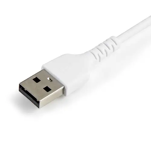 Cable Resistente USB-A a Lightning de 15 cm Blanco - Cable de Sincronización y Carga USB Tipo A a Lightning con Fibra de Aramida Resistente - Certificado MFi de Apple - para iPad/iPhone 12 - Imagen 2