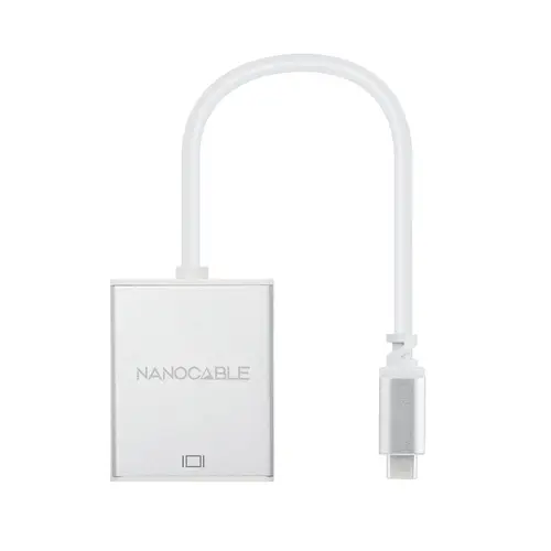 Conversor USB-C a VGA. USB-C/M-VGA/H, Aluminio 10 cm - Imagen 2