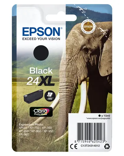 Elephant Cartucho 24XL negro - Imagen 1