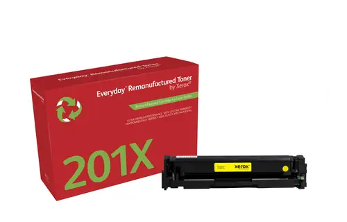 Remanufacturado Everyday Tóner Everyday Amarillo remanufacturado de Xerox es compatible con HP 201X (CF402X), Capacidad alta - Imagen 1