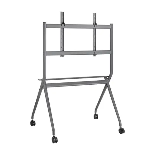 Soporte De Suelo Pro Con Rueda, 1 Bandeja Para Pantalla Interactiva/TV 120kg De 50-86, Negro - Imagen 5