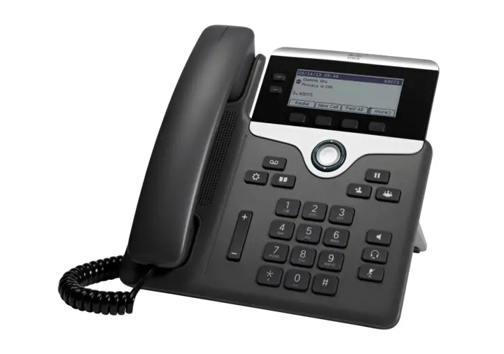 7821 teléfono IP Negro, Plata 2 líneas