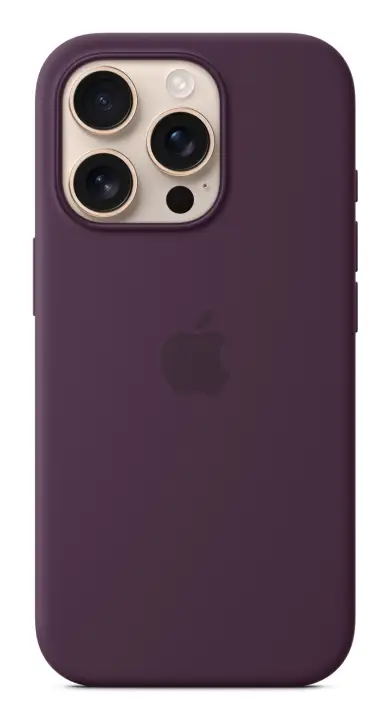 Funda de silicona con MagSafe para el iPhone 16 Pro - Ciruela
