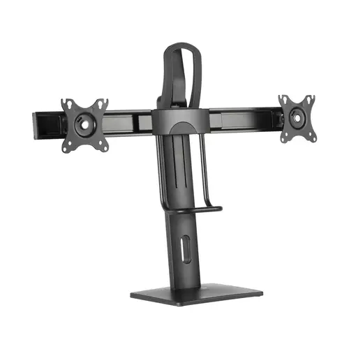 Soporte De Mesa Pro Contrapeso Giratorio E Inclinable Para 2 Monitores 6kg De 17-27, Negro - Imagen 1