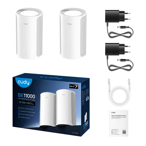 M11000 Tribanda (2.4 GHz / 5 GHz / 6 GHz) Wi-Fi 7 (802.11be) Blanco 4 Interno - Imagen 2