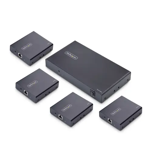 Extensor Divisor de 4 Puertos HDMI 4K 60Hz por Cable CAT6 Ethernet - Juego de Distribución 1x2 HDMI con IR y Power over Cable - Hasta 70m - Imagen 9