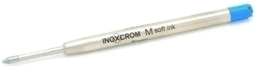 RECAMBIO INOXCROM BOLIGRAFO M MET. AZUL - Pack de 25 unidades