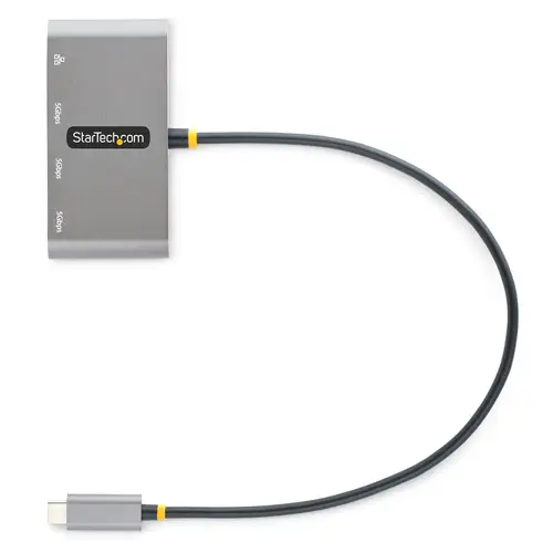 Hub Adaptador USB-C con Ethernet de 3 Puertos USB-A - Red Ethernet Gigabit RJ45 - USB 3.0 5Gbps - Alimentado por el Bus - Cable de 30cm - Ladrón Concentrador USB Tipo C a USB A - Imagen 5