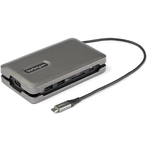 Adaptador Multipuertos USB-C - USB Tipo C a HDMI 2.0 4K a 60Hz - Hub Ladrón USB de 2 Puertos de 10Gbps - con PD de Paso de 100W - GbE - SD/MicroSD - Mini Docking Station - Imagen 1
