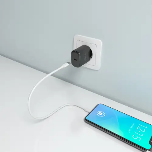 Cargador GaN 30W, 1xUSB-C PD3.0, Negro - Imagen 5