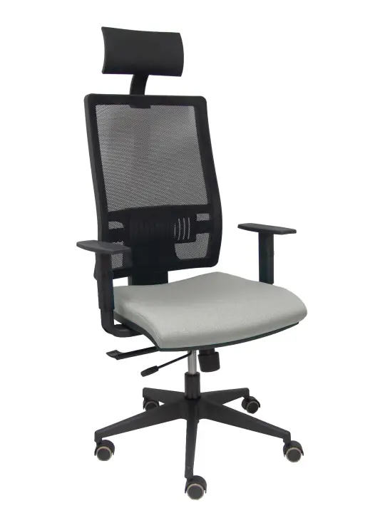 Silla Horna traslack bali gris brazos regulables ruedas parqué y cabecero