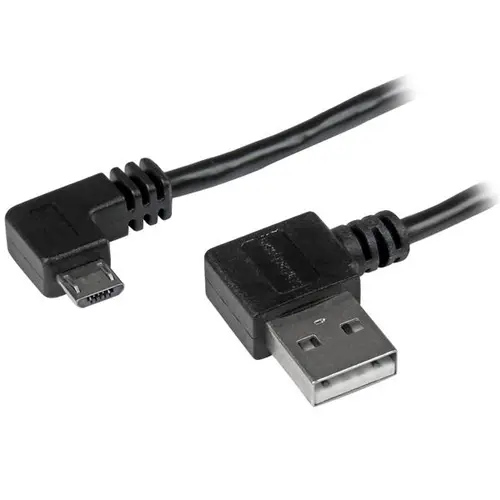 Cable de 1m Micro USB con conector acodado a la derecha - Imagen 1