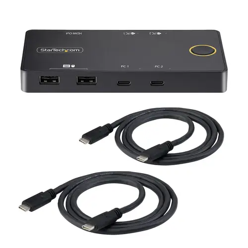 C2-H46-UC2-PD-KVM interruptor KVM Negro - Imagen 9
