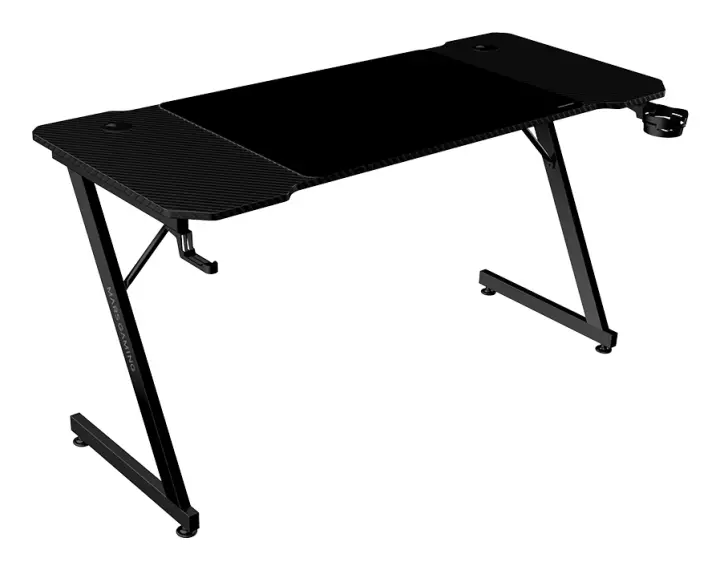 MGD-X140, Mesa Gaming Ergonómica, Superficie en Fibra de Carbono..