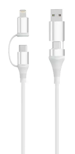 Ewent EC1075 cable USB USB 2 0 1 m USB A USB C USB C Lightning 0 ..