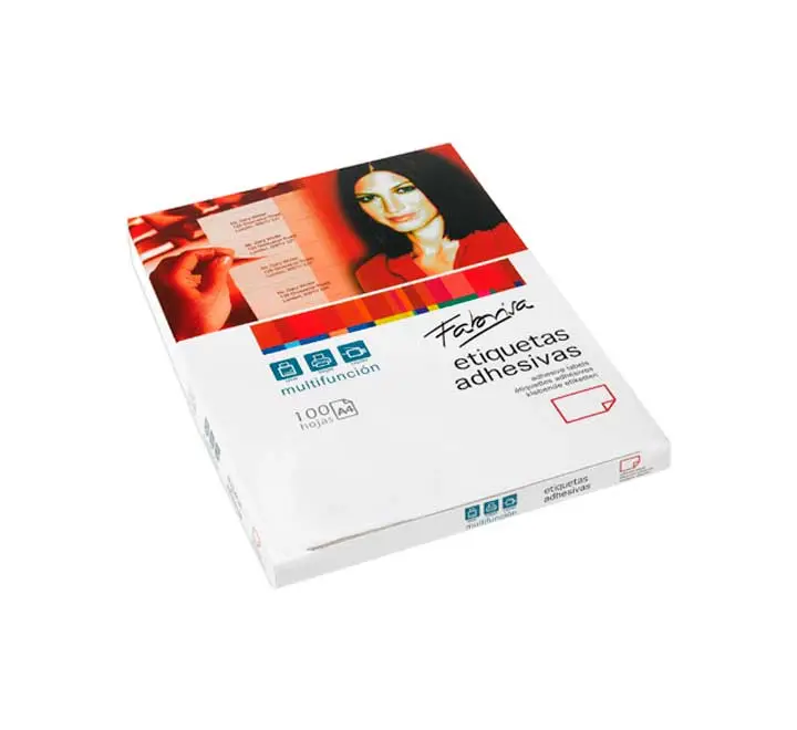 PAQ. 1600 ETIQUETAS ADHE. C/RECTOS 100H A4 105X35