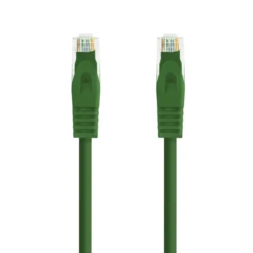 Cable de red latiguillo RJ45 LSZH Cat.6A UTP AWG24, Verde, 1.0m - Imagen 2