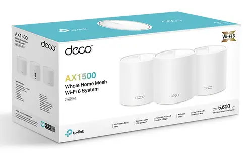 Deco X1500 Doble banda (2,4 GHz / 5 GHz) Wi-Fi 6 (802.11ax) Blanco 2 Interno - Imagen 2