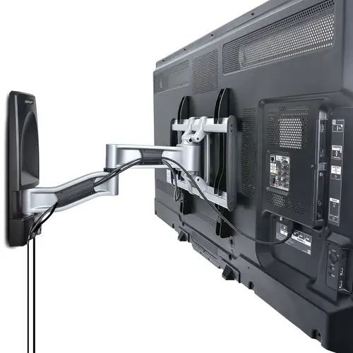 Soporte de Montaje Articulado de Pared para Televisores - Soporte VESA de Pared - Soporta TV Plano o Curvos de 65" o 45kg - Perfil Bajo Retraible - de Esquina - Imagen 5