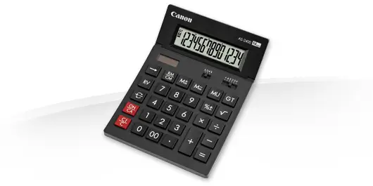 AS-2400 calculadora Escritorio Pantalla de calculadora Negro