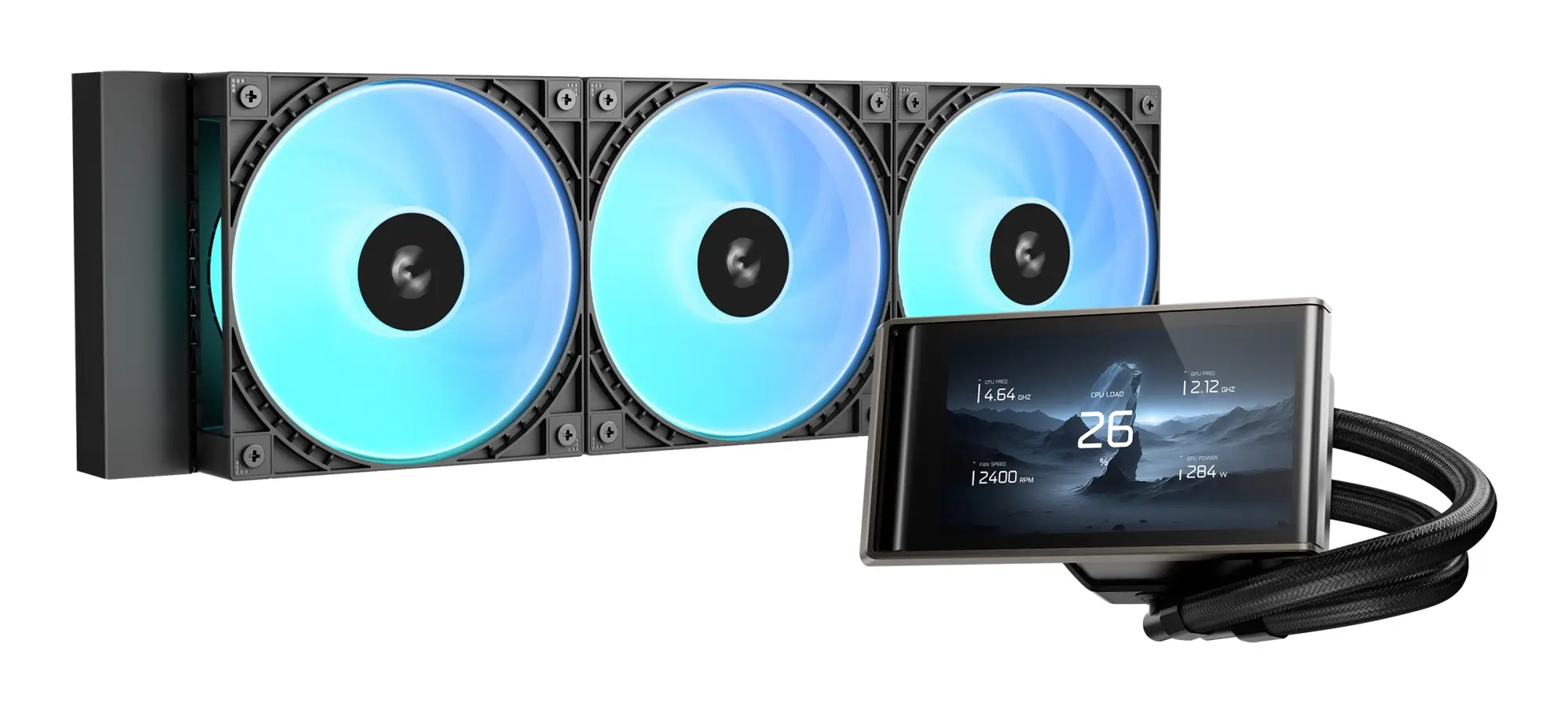 LT360 VISION ARGB Procesador Kit de refrigeración líquida 12 cm Negro 1 pieza(s)