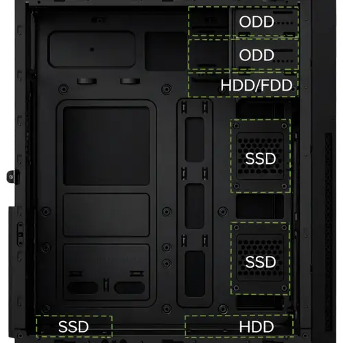 Coolbox CAJA ATX A780 USB-C 3.2 GEN1 F.500W 80+BR - Imagen 3