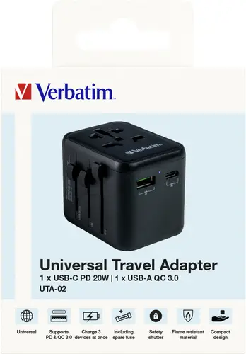 49544 adaptador de enchufe eléctrico Universal Negro - Imagen 8