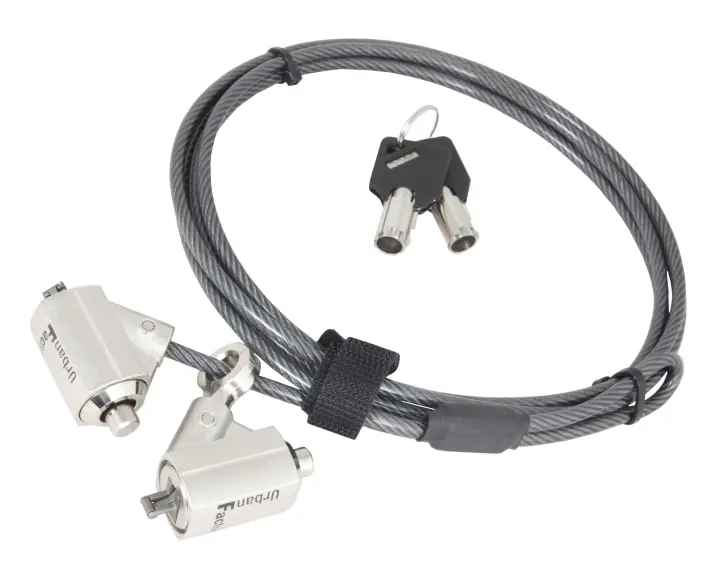 CRS02UF cable antirrobo Negro 2 m