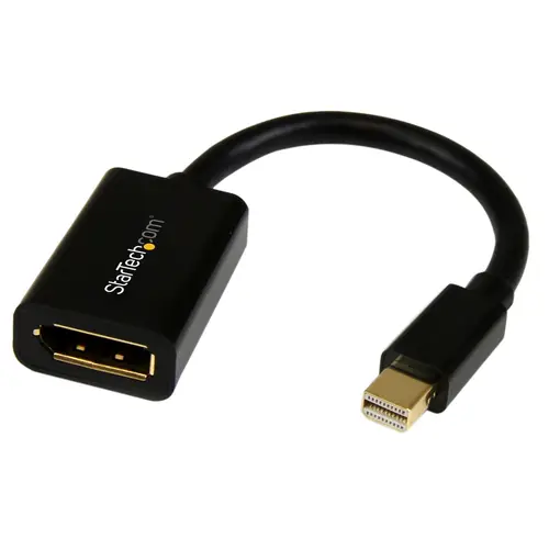 Adaptador Mini DisplayPort a DisplayPort - de Vídeo 4K x 2K - Conversor Mini DP a DP UHD - Convertidor mDP a DP 1.2 - de Ordenador mDP a Monitor DP - Macho a Hembra - Imagen 1