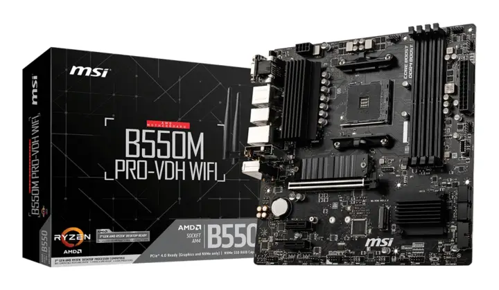 B550M PRO-VDH WIFI placa base AMD B550 Zócalo AM4 micro ATX