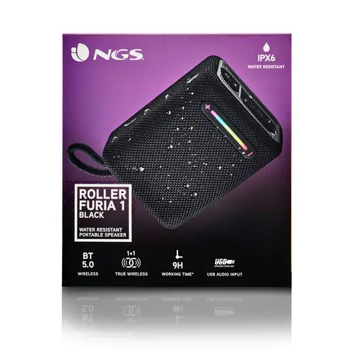 ROLLER FURIA 1 Altavoz portátil estéreo Negro 7 W - Imagen 4