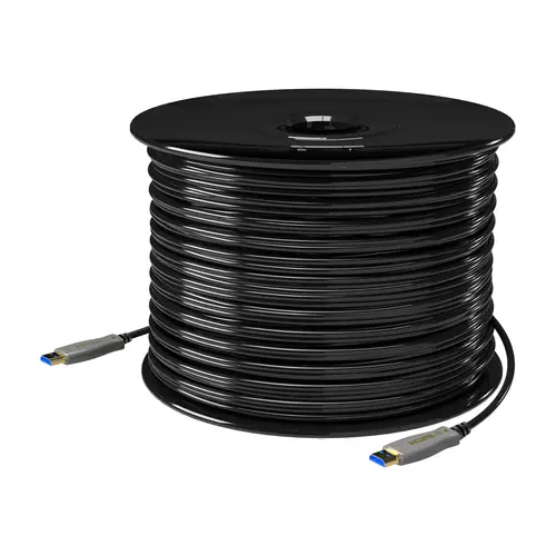 Cable HDMI V2.0 AOC Premium Alta Velocidad / Hec 4K@60Hz 4:4:4 18Gbps, A/M-A/M, Negro, 100m - Imagen 2