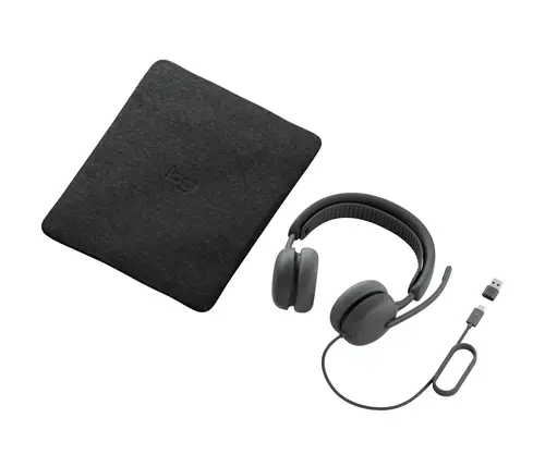 981-001618 auricular y casco Auriculares Alámbrico Diadema Llamadas/Música USB Type-C / USB Type-A Grafito - Imagen 5