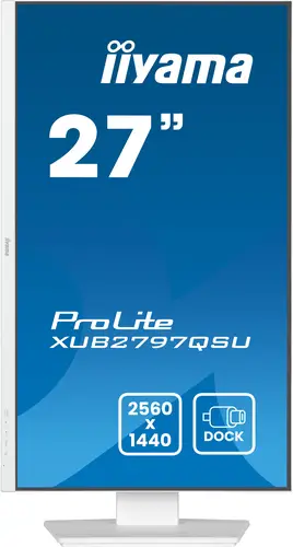ProLite XUB2797QSU-W2 pantalla para PC 68,6 cm (27") 2560 x 1440 Pixeles Quad HD LED Blanco - Imagen 2