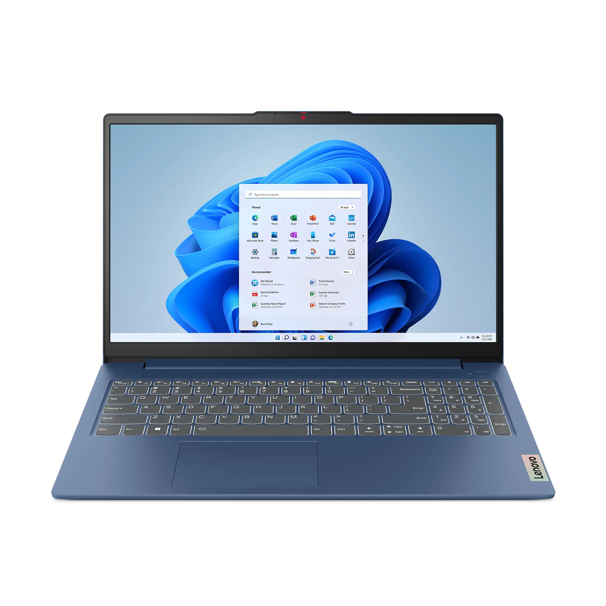 IdeaPad Slim 3 15ABR8 AMD Ryzen 7 5825U Portátil 39,6 cm (15.6") Full HD 16 GB DDR4-SDRAM 512 GB SSD Wi-Fi 6 (802.11ax) Windows 11 Home Azul Español