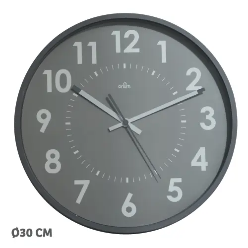 RELOJ PARED CEP ANALOGICO 30 CM GRIS