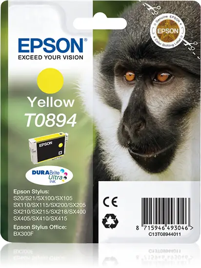 Monkey Cartucho T0894 amarillo (etiqueta RF)